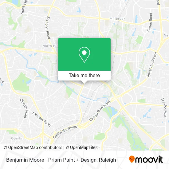 Benjamin Moore - Prism Paint + Design map
