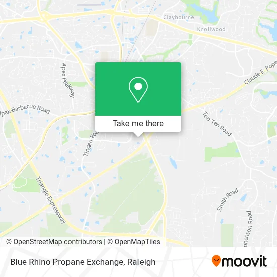 Blue Rhino Propane Exchange map