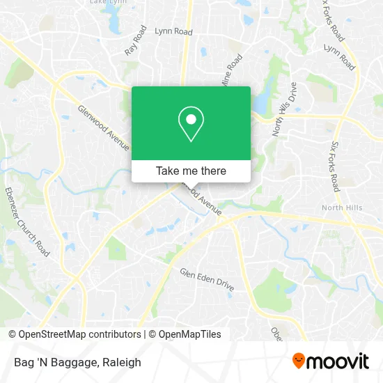 Bag 'N Baggage map