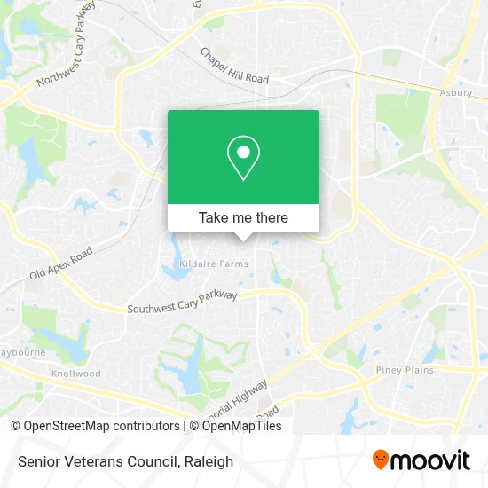 Senior Veterans Council map