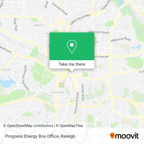 Progress Energy Box Office map
