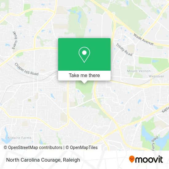 North Carolina Courage map