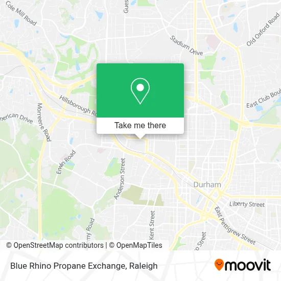 Blue Rhino Propane Exchange map