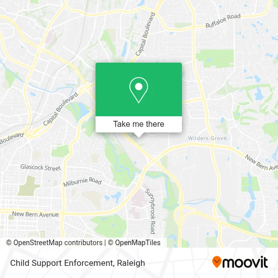 Child Support Enforcement map