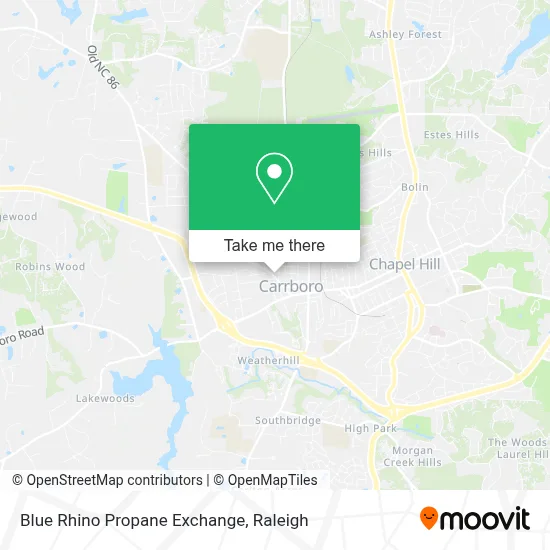 Blue Rhino Propane Exchange map