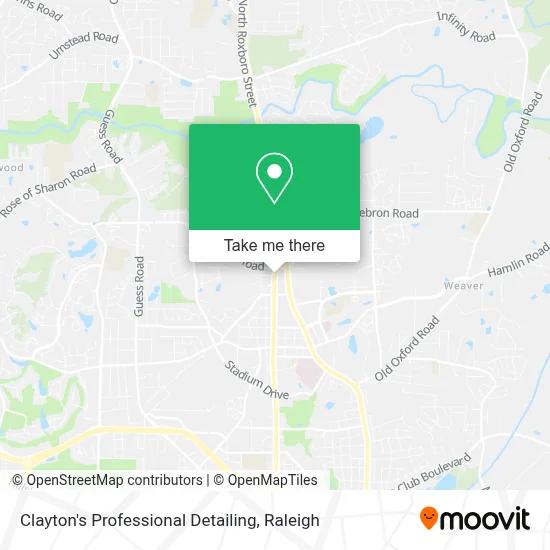 Clayton's Professional Detailing map