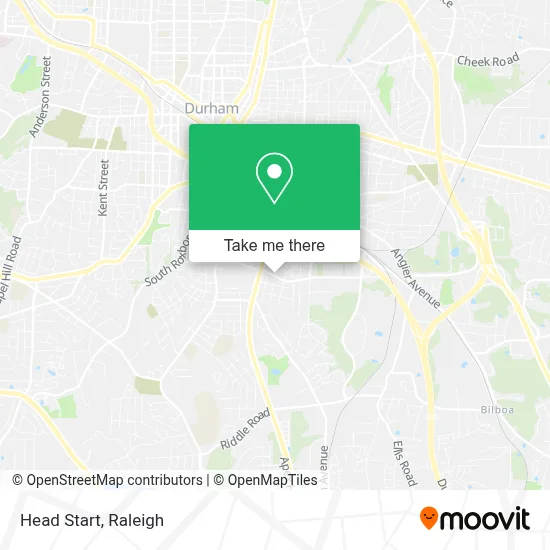 Head Start map