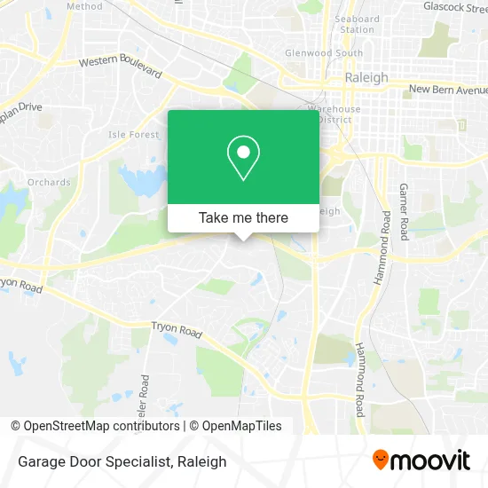 Garage Door Specialist map
