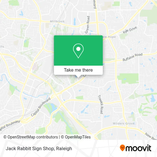 Jack Rabbit Sign Shop map