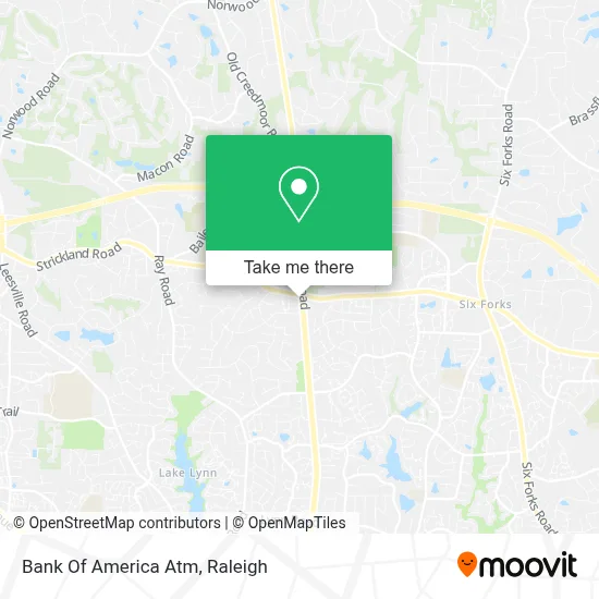 Bank Of America Atm map