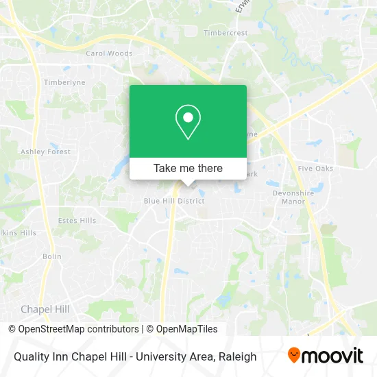 Quality Inn Chapel Hill - University Area map