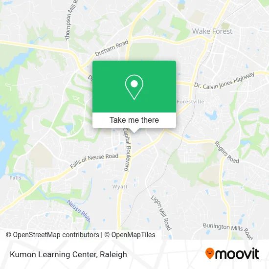 Mapa de Kumon Learning Center