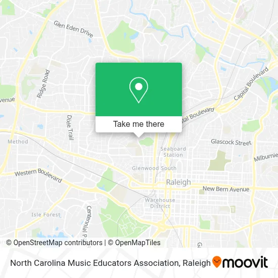 North Carolina Music Educators Association map