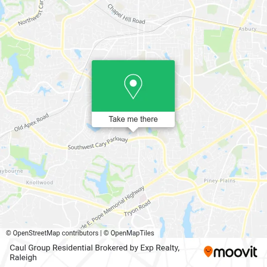 Caul Group Residential Brokered by Exp Realty map