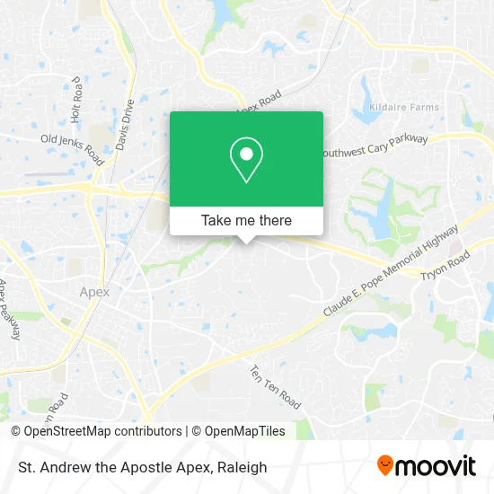 St. Andrew the Apostle Apex map