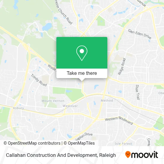 Callahan Construction And Development map