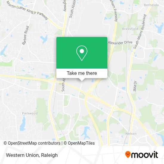 Western Union map