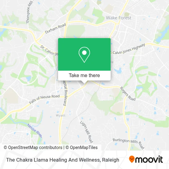 The Chakra Llama Healing And Wellness map