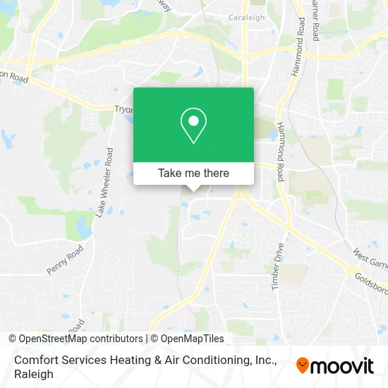 Comfort Services Heating & Air Conditioning, Inc. map
