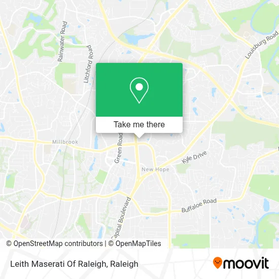 Leith Maserati Of Raleigh map