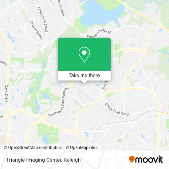 Triangle Imaging Center map