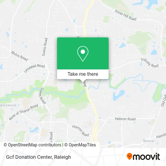 Gcf Donation Center map