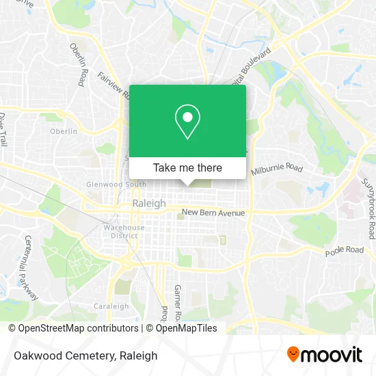Oakwood Cemetery map