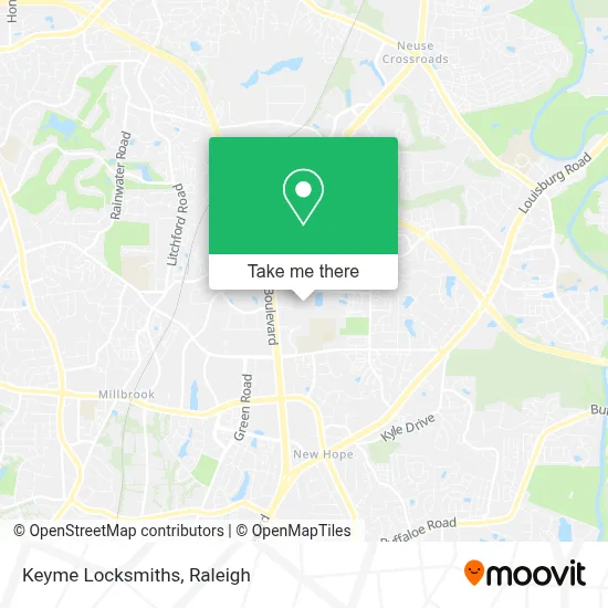 Keyme Locksmiths map