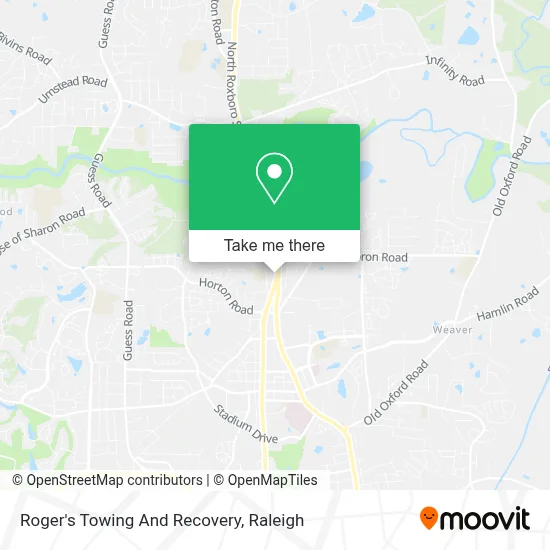 Roger's Towing And Recovery map