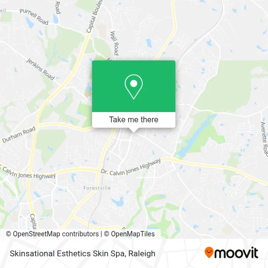 Skinsational Esthetics Skin Spa map