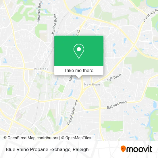Blue Rhino Propane Exchange map