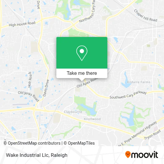 Wake Industrial Llc map