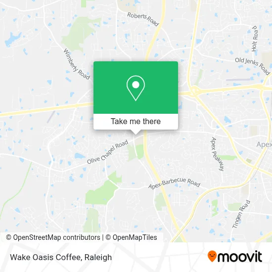 Wake Oasis Coffee map