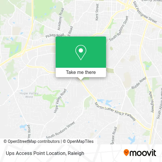 Ups Access Point Location map