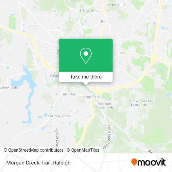 Morgan Creek Trail map