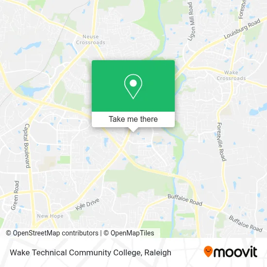 Wake Technical Community College map