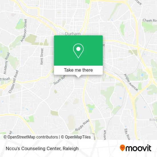 Nccu's Counseling Center map