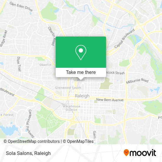 Sola Salons map