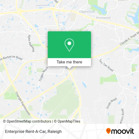 Enterprise Rent-A-Car map