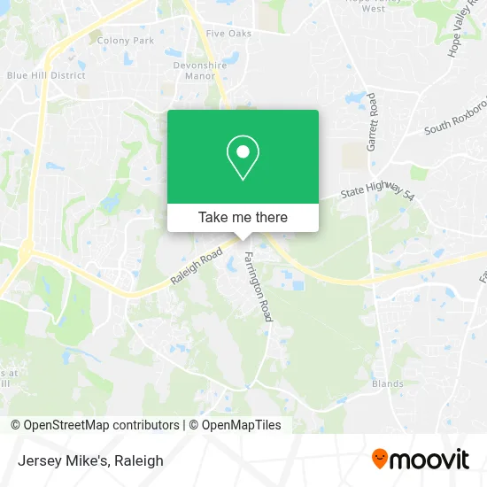 Jersey Mike's map