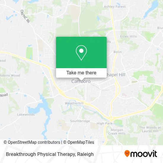 Breakthrough Physical Therapy map