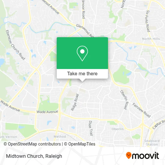 Midtown Church map