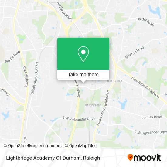 Lightbridge Academy Of Durham map