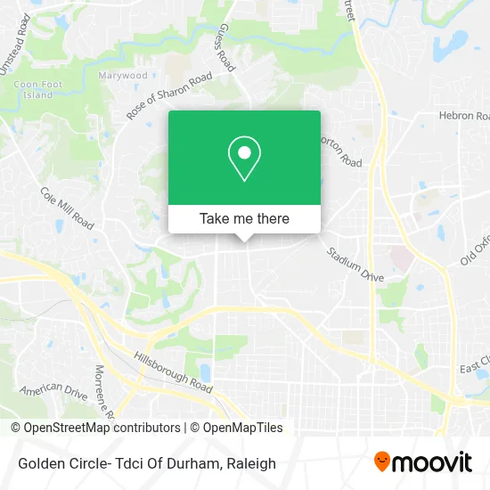 Golden Circle- Tdci Of Durham map
