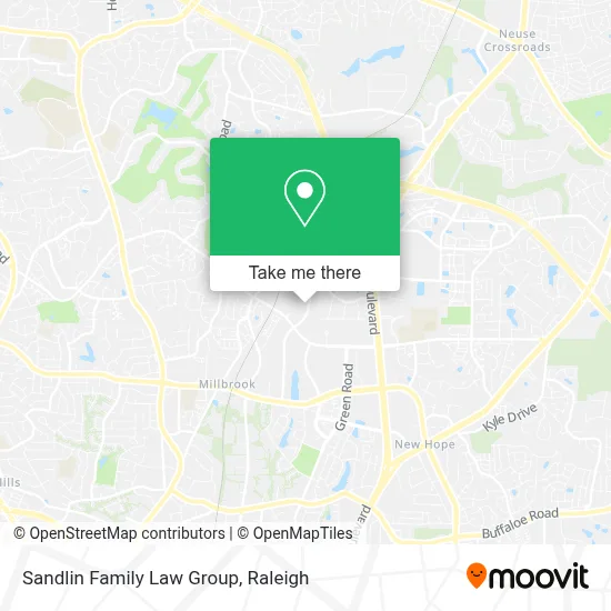 Sandlin Family Law Group map