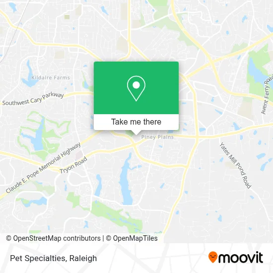 Pet Specialties map