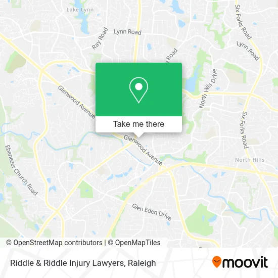 Riddle & Riddle Injury Lawyers map