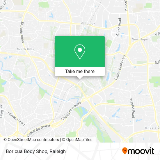 Boricua Body Shop map