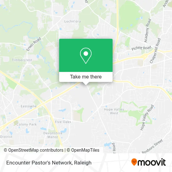 Encounter Pastor's Network map