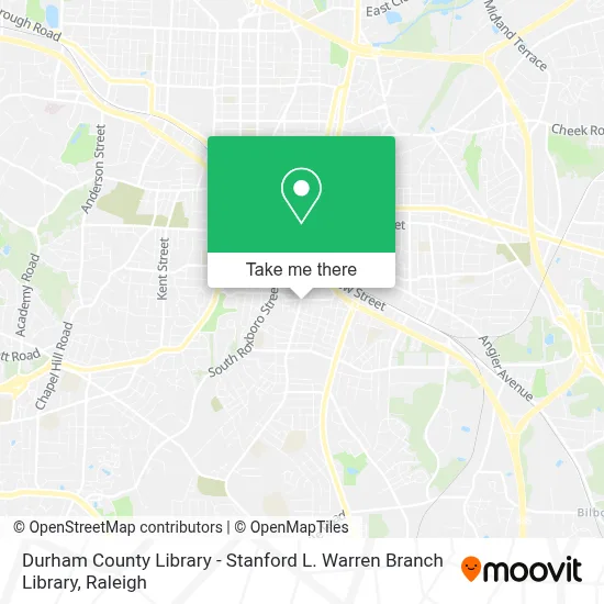 Durham County Library - Stanford L. Warren Branch Library map